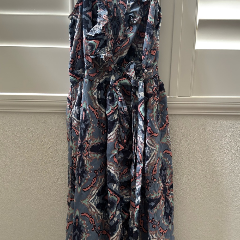 Elegant Multicolor Patterned Dress